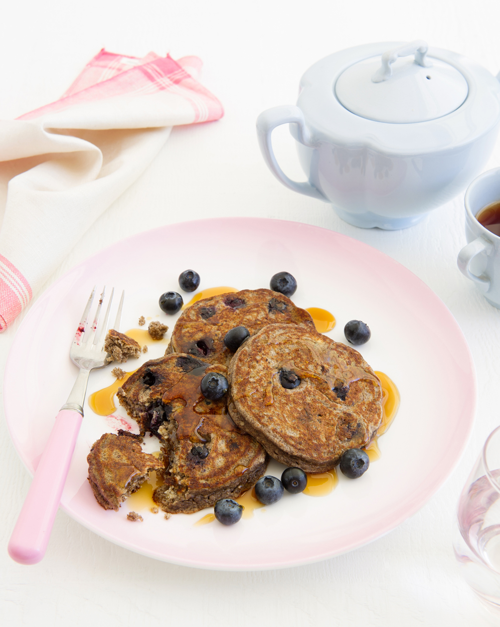 Hazelnut & Blueberry Buckwheat Pancakes